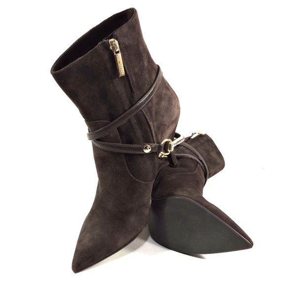THE SELLER 🇮🇹 WOMEN'S BROWN SUEDE COMFORT FASHION ANKLE BOOTIES - Picture 7 of 7
